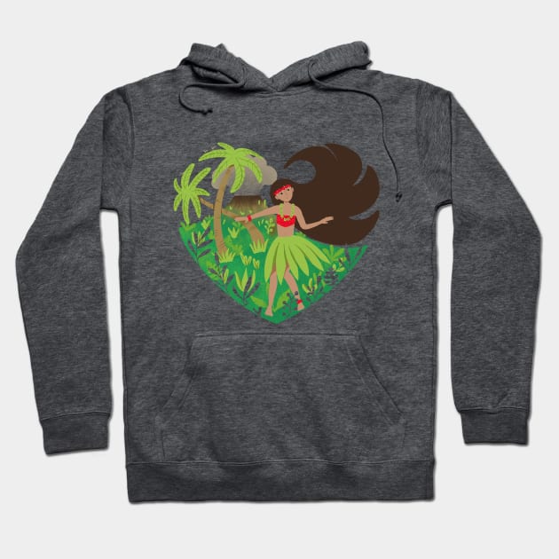 Hidden hearts of Hawaii: earth Hoodie by analinea